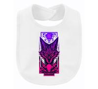 Printera Kitsune Fuchs Neomachi Japón Anime Babero Bebé, Blanco, Talla única