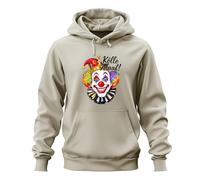 Printera Kölle Alaaf Carnaval Colonia Jeck Clown Rainbow Peluca para Carnaval Unisex Sudadera con capucha, Natural, M