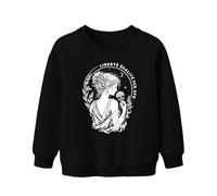 Printera Liberté Égalité Fraternité - Sudadera para mujer y niño, Negro , 128