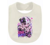 Printera Love Hurts Anime Girl Japan Y2K Babero para bebé, naturaleza