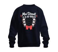 Printera MEI Dirndl is in da Wäsch Oktoberfest Sudadera, azul marino, 3XL