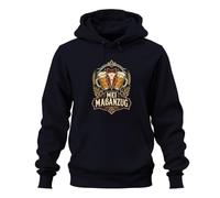 Printera MEI - Sudadera con capucha para Oktoberfest, azul marino, L