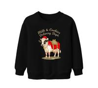 Printera Milk & Cookies Delivery Dept - Sudadera infantil, Negro , 116