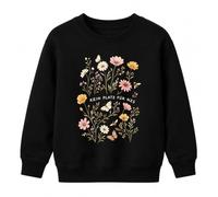 Printera No hay espacio para NZS Flores Silvestres Niños Sudadera Suéter | Sarcasmo Antifascismo Tolerancia Contra Derecho Diversidad Izquierda Política Insectos Pradera de verano Pastel Idea de