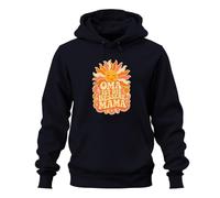 Printera Oma ist die bessere Mama Sonne Blumen Hoodie Hoodie, azul marino, XXL