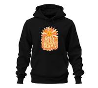 Printera Oma ist die bessere Mama Sonne Blumen Hoodie Hoodie, Negro , 3XL