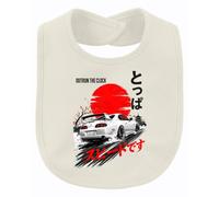 Printera Outrun The Clock JDM Drift Japan Y2K - Babero para bebé