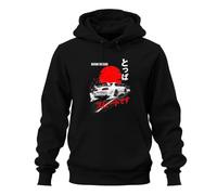 Printera Outrun The Clock JDM Drift Japan Y2K - Sudadera con capucha, Negro