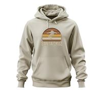Printera Santa Cruz Skateboard Retro Skater Vintage Sunset Surfer Cali Sudadera con capucha unisex, naturaleza, M