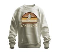 Printera Santa Cruz Skateboard Retro Skater Vintage Sunset Surfer Cali Sudadera Unisex, naturaleza, L