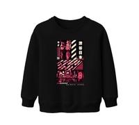 Printera Shibuya Japan Night Tokyo Y2K - Sudadera infantil, Negro , 104