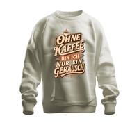 Printera Sin café Soy solo un ruido Sudadera Suéter, naturaleza, L