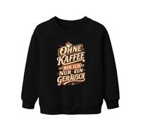 Printera Sin café Soy solo un suéter de sudadera para niños, Negro , 116