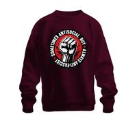 Printera Sometimes Antisocial But Statement Sudadera, granate, L