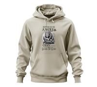 Printera Sudadera con capucha Better to be a Wolf of Odin Than a Hoodie, naturaleza, S