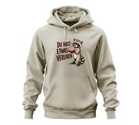 Printera Sudadera con capucha con texto "Du hast etwas verloren Statement Hoodie, naturaleza, XXL