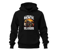 Printera Sudadera con capucha con texto en alemán "Endlich Rente Die