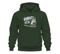 Printera Sudadera con capucha con texto en alemán "Ich Nee Stimmen | Sarcasmo Basura Panda Esquizofrenia Manicomio Psycho Bekloppt Witzig Ironie Comic Wildtier Artículo de broma humorístico