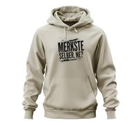 Printera Sudadera con capucha con texto en alemán "Merkste selbst ne? Divertida Statement, naturaleza, XL