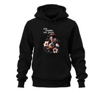 Printera Sudadera con capucha con texto en alemán "Nie Wieder ist jetzt State, Negro , L
