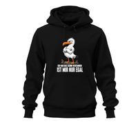 Printera Sudadera con capucha «Ich hab das Schon Statement», Negro , XL