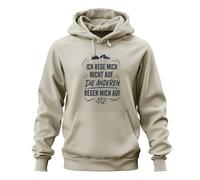 Printera Sudadera con capucha «Ich rege Mich Nicht auf die Statement Hoodie, naturaleza, M