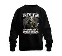 Printera Sudadera con texto "Der Tod Trächt uns alle an Germanen Sweat", Negro , 3XL