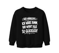 Printera Sudadera infantil con texto en alemán "Ich wünschte ich wäre