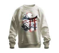 Printera Sudadera Japón Torii Puerta Fuji Berg Bonsai Y2K, naturaleza, S