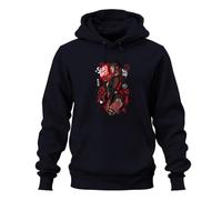 Printera Suki Rat All Day Anime Girl Japan Y2K - Sudadera con capucha, azul marino, XXL