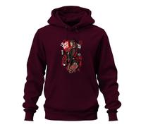 Printera Suki Rat All Day Anime Girl Japan Y2K - Sudadera con capucha, granate, XL
