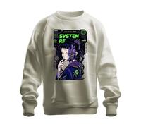 Printera System RE Error 404 Cyborg Japan Y2K - Sudadera, naturaleza, XXL