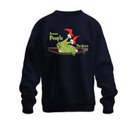 Printera The Grinch Ewwww People Navidad divertido regalo introvertido sudadera unisex sudadera, azul marino, S