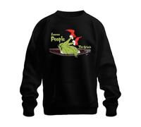 Printera The Grinch Ewwww People Navidad divertido regalo introvertido sudadera unisex sudadera, Negro , S