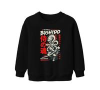 Printera The Spirit of Bushido Y2K Japan - Sudadera infantil, Negro , 116