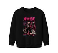 Printera Tokyo Speed Shibuya Japan Y2K - Sudadera infantil, Negro , 116
