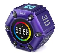 Printers Jack, Temporizador de cubo de productividad, temporizador visual Pomodoro, silencio y vibración y alerta de sonido ajustable, TDAH, para oficina, estudio, trabajo, 3/5/10/25/30/60 minutos y