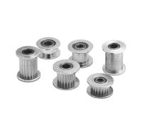 Printfly 2GT Polea inactiva 20 Dientes con 3 4 5 6 6 mm Bore y Correa de distribución de cojinetes Compatibles para 6 10 mm de Ancho 3D Accesorios de tensión de la Impresora(Bore 5mm No Teeth)