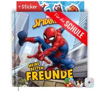 PRINTHOUSE Libro de amigos escolar para niños Spider-man, incluye pegatinas, producto oficial de Marvel, regalo de escolarización, relleno de bolsas escolares, escolarización, niño, libro de la
