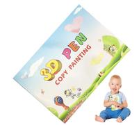 Printing Drawing Book, Thick Printing Templates, 40 Patrones Coloridos Paper Drawing Template, Incluye 2 Plates, Art Tool for Kids, Learning Activities