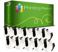 Printing Pleasure 10 Reemplazo Rollo Adhesivo Brother DK 11201 29 x 90 mm para Brother Etiquetadora QL 700 QL 500 QL 550 QL 570 QL 800 QL 810W QL 1050 QL 1100