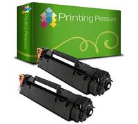 Printing Pleasure 2 Compatibles CE278A 78A Cartuchos de tóner para HP Laserjet Pro M1536 MFP M1536DNF P1560 P1566 P1600 P1606 P1606DN - Negro, Alta Capacidad