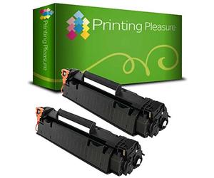 Printing Pleasure 2 Compatibles CE278A 78A Cartuchos de tóner para HP LaserJet Pro M1536 MFP M1536DNF P1560 P1566 P1600 P1606 P1606DN - Negro, Alta Capacidad