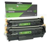 Printing Pleasure 2 Compatibles Q2612A 12A Cartuchos de tóner para HP Laserjet 1010 1012 1015 1018 1020 1022 1022N 1022NW 3010 3015 3020 3030 3050 3052 3055 M1005 M1319F MFP - Negro, Alta Capacidad