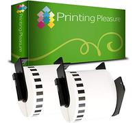 Printing Pleasure 2 Reemplazo Brother Etiquetadora DK-22205 Compatible con Brother QL-700 QL-710 QL-500 QL-550 QL-800 62mm x 30.48m