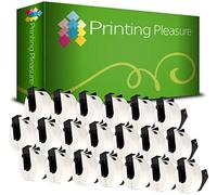 Printing Pleasure 20 Reemplazo Rollo Adhesivo Brother DK 11201 29 x 90 mm para Brother Etiquetadora QL 700 QL 500 QL 550 QL 570 QL 800 QL 810W QL 1050 QL 1100