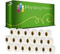 Printing Pleasure 20 x 11353 | S0722530 Cinta para impresoras de Etiquetas Compatible con Dymo LabelWriter & Seiko | 12mm x 24mm | 1000 Etiquetas por Rollo