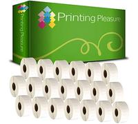 Printing Pleasure 20 x 11356 Cinta para impresoras de Etiquetas Compatible con Dymo LabelWriter & Seiko | 89mm x 41mm | 300 Etiquetas por Rollo