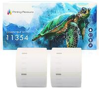 Printing Pleasure 2x Compatible 11354 57mm x 32mm Cinta de Etiquetas (1000 Etiquetas por Rollo) para Dymo LabelWriter 4XL 450 400 330 320 310 Twin Turbo Duo Seiko SLP 450 400 240 200 120 100 Pro Plus