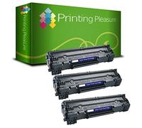 Printing Pleasure 2X Tóner Compatible con HP LaserJet Pro MFP M225 M125 M126 M127 M128 M201 M202 Serie | CF283A 83A